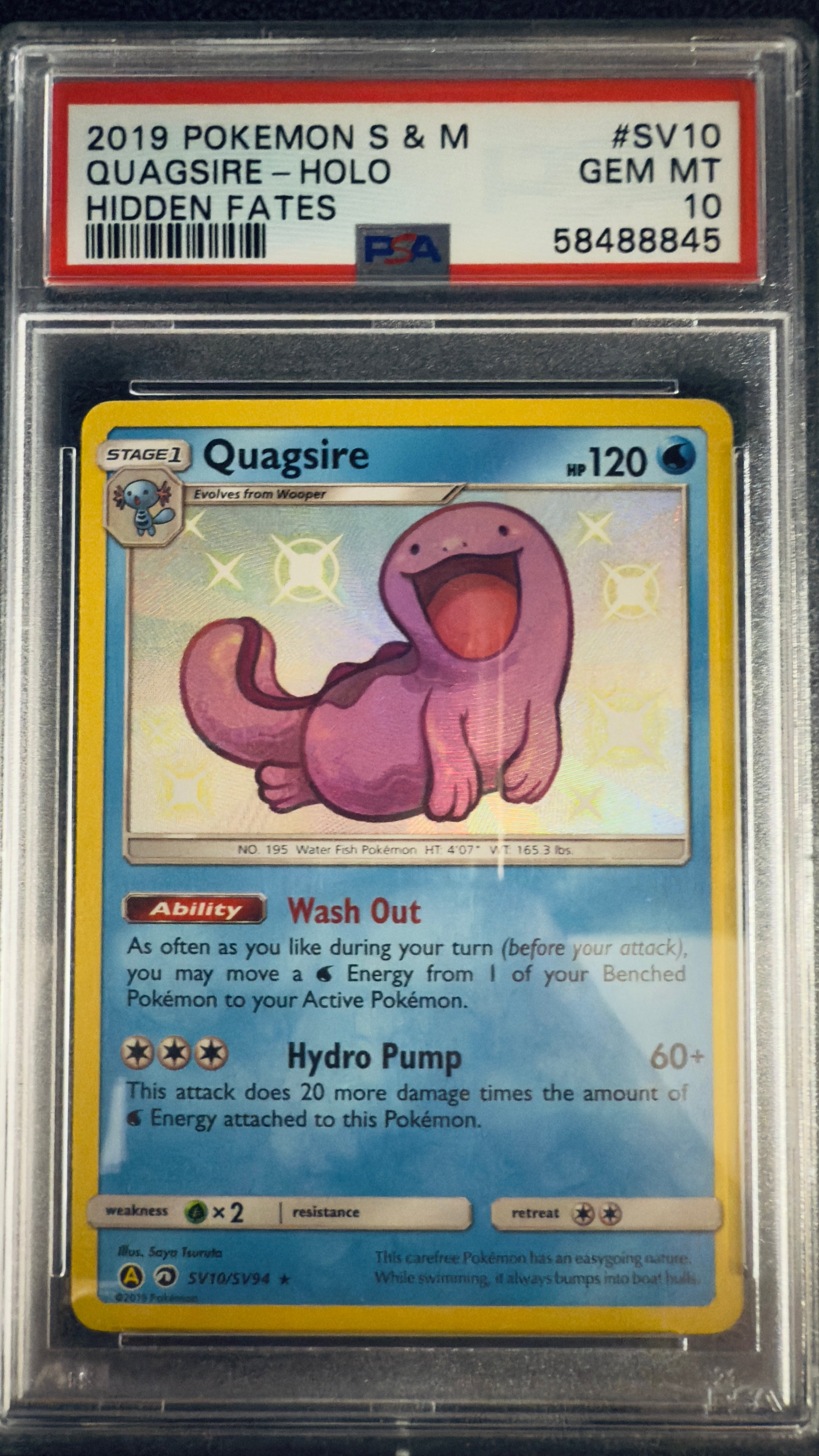 [PSA 10] Quagsire (HIF SV10) Hidden Fates – Englisch (Mint) - prückner.de