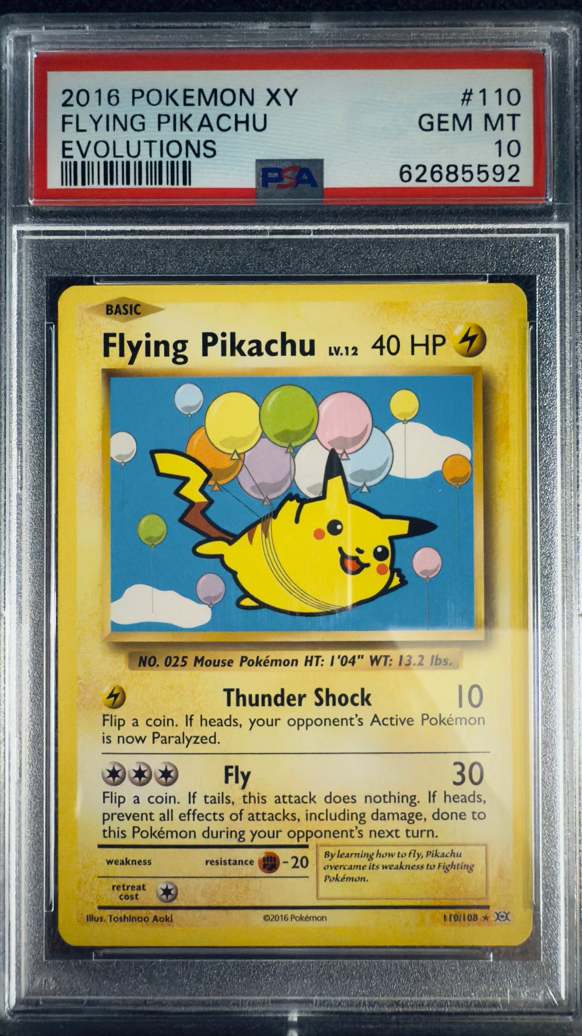 [PSA 10] Flying Pikachu (EVO 110) Evolutions – Englisch (Mint) - prückner.de
