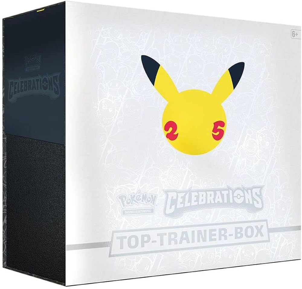 Pokémon 25th Anniversary Celebrations Top Trainer Box #DE