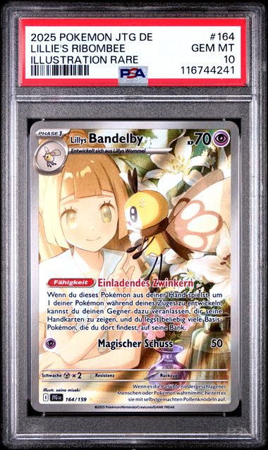 PSA 10 Lillys Bandelby (JTG 164) Reisegefährten – Deutsch (Mint)