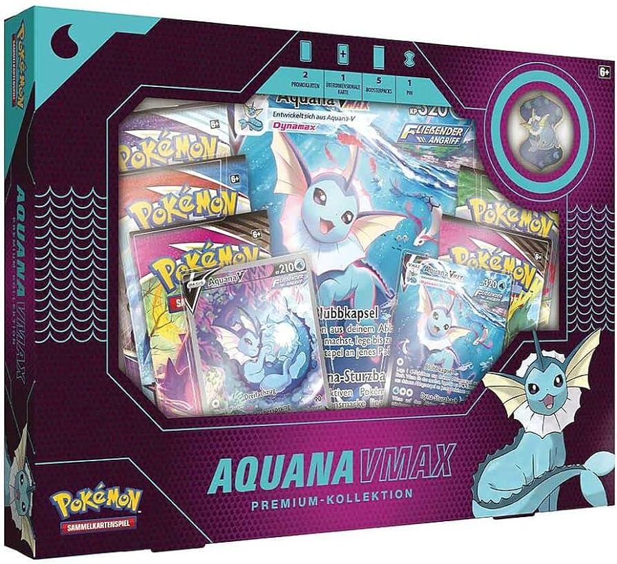 Pokémon Aquana Vmax Premium Kollektion #DE - prückner.de