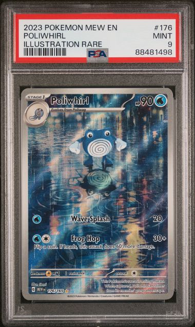 PSA 9 Poliwhirl (MEW 176) 151 – Englisch (Mint)