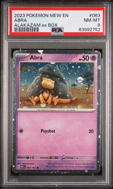PSA 8 Abra (MEW 063) 151 – Englisch (Mint)