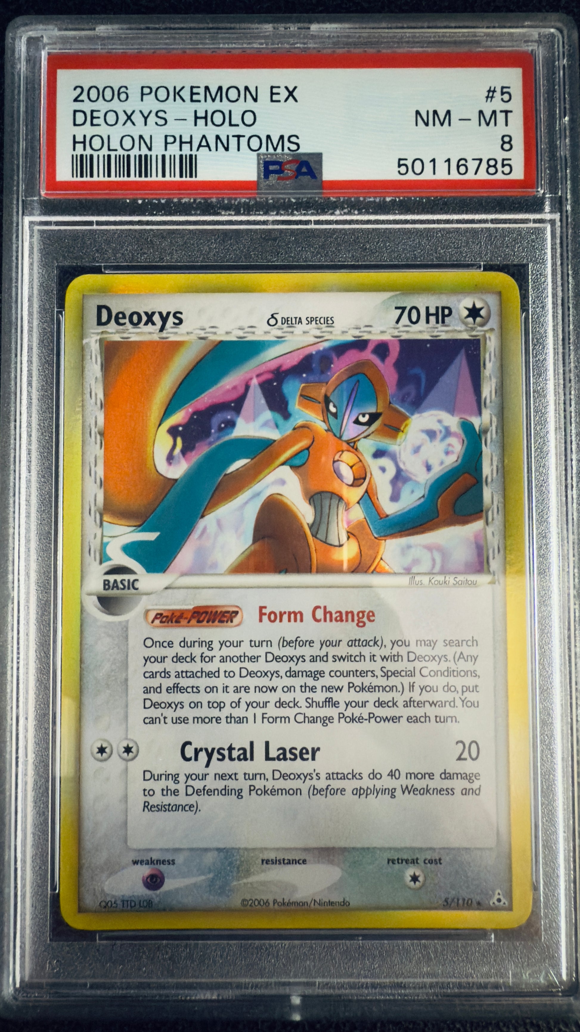 [PSA 8] Deoxys δ Delta Species (HP 5) EX Holon Phantoms – Englisch (Mint) - prückner.de