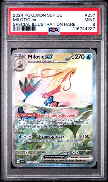 PSA 9 Milotic ex (SSP 237) Stürmische Funken – Deutsch (Mint)