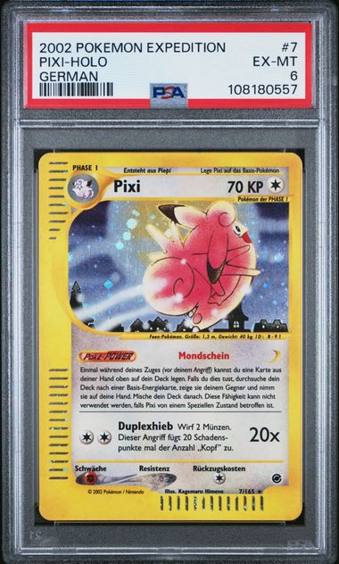 PSA 6 Pixi (EX 7) Expedition – Deutsch (Mint)