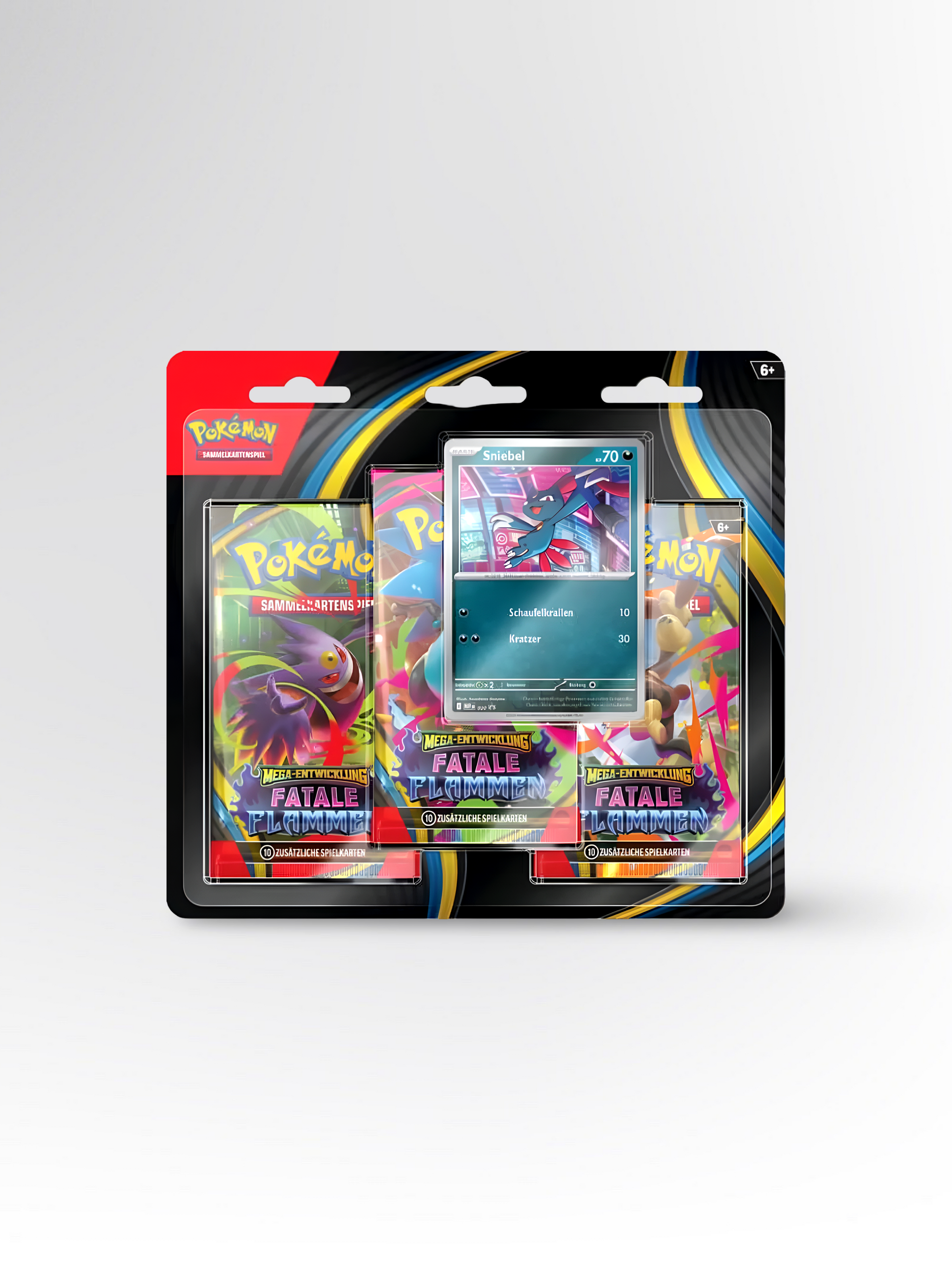 Pokémon Fatale Flammen: Sniebel 3-Pack Blister Deutsch