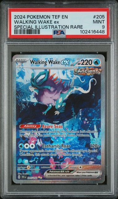 PSA 9 Walking Wake ex (TEF 205) Temporal Forces – Englisch (Mint)