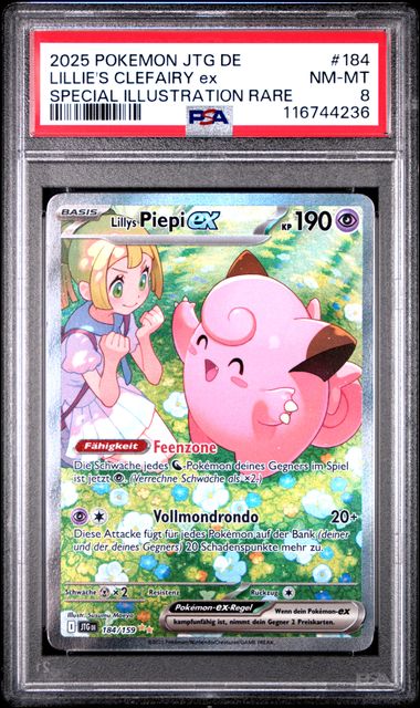 PSA 8 Lillys Piepi ex (JTG 184) Reisegefährten – Deutsch (Mint)
