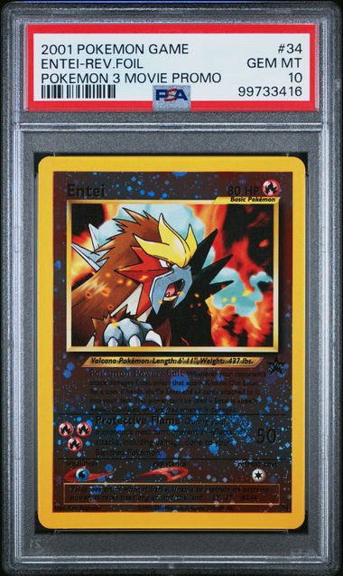 PSA 10 Entei (WP 34) Wizards Black Star Promos – Englisch (Mint)
