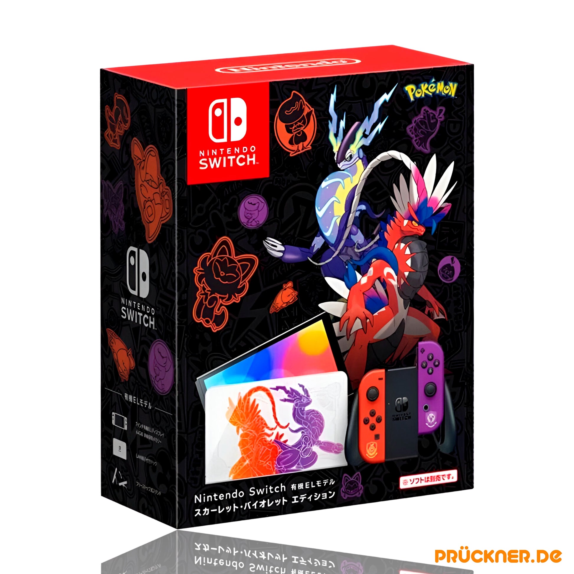 Nintendo Switch OLED Pokémon Karmesin & Purpur Limited Edition Konsole (Japanische Version) - prückner.de