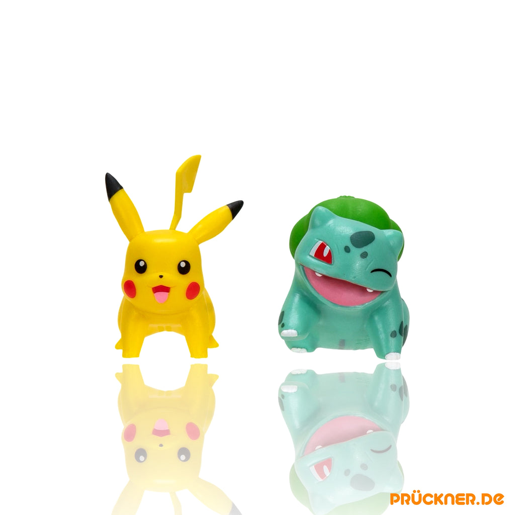 Pokémon Battle Figure First Partner Set Figuren 2er-Pack Bisasam #2, Pikachu #1