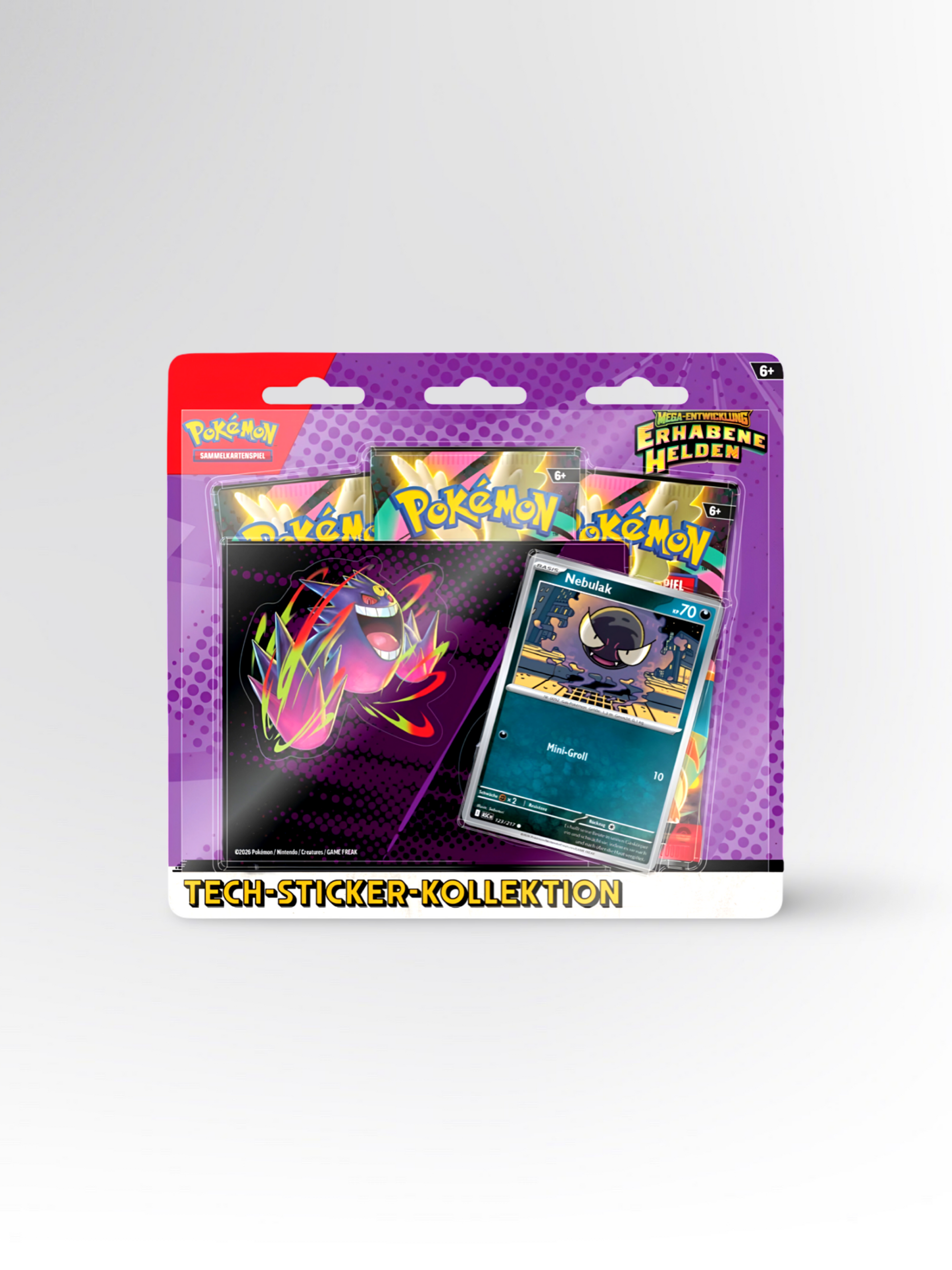 Pokémon Erhabene Helden: Nebulak Tech-Sticker-Kollektion – Deutsch - prückner.de