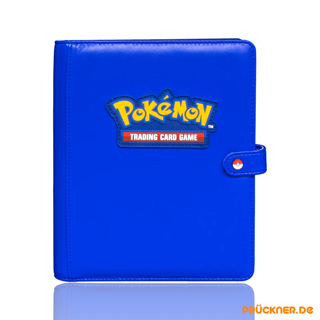 Ultra PRO Pokémon Premium 4-Pocket Snap Binder Ordner Blau (20 Seiten) - prückner.de