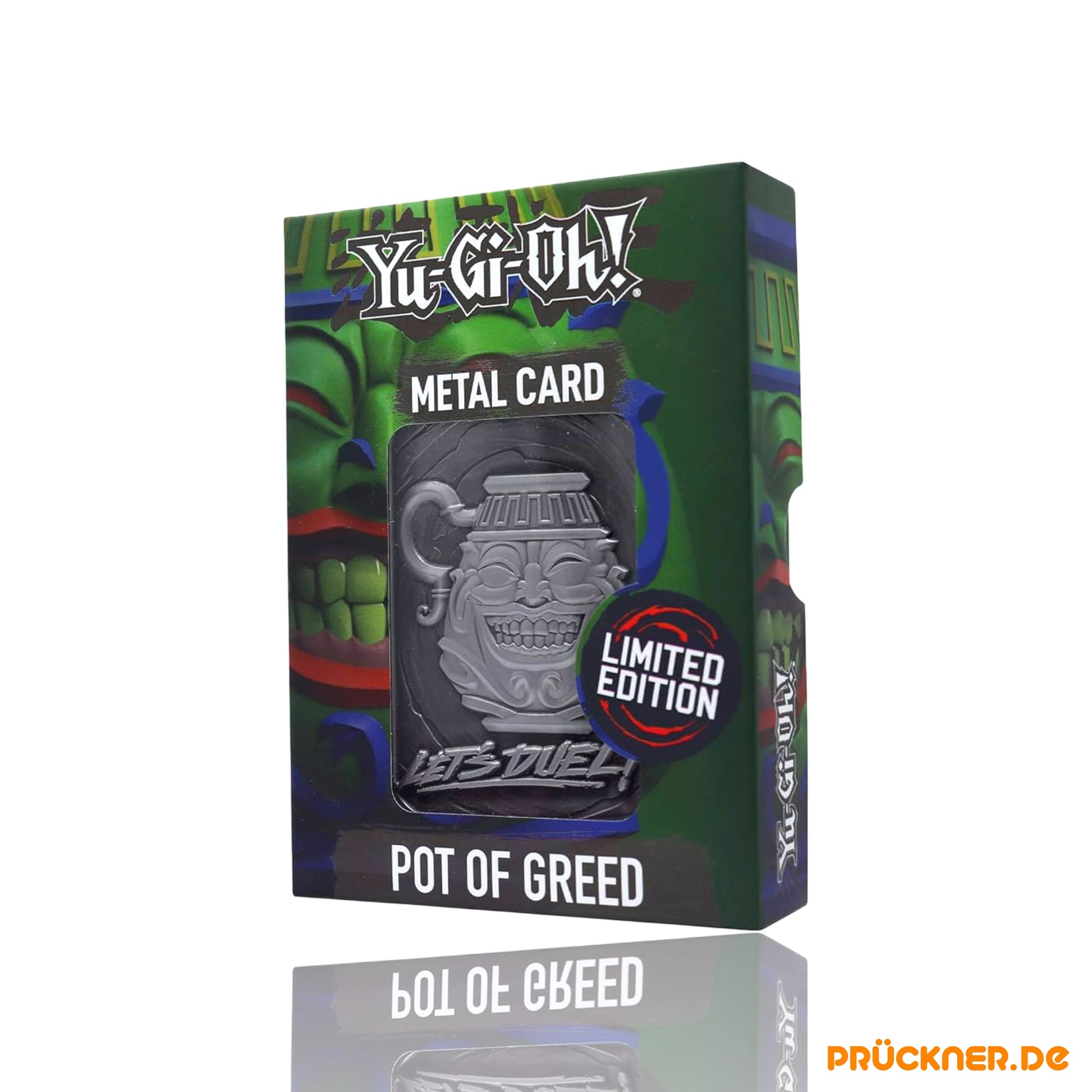 Yu-Gi-Oh! Replik Metal Karte Pot of Greed Limited Edition - prückner.de