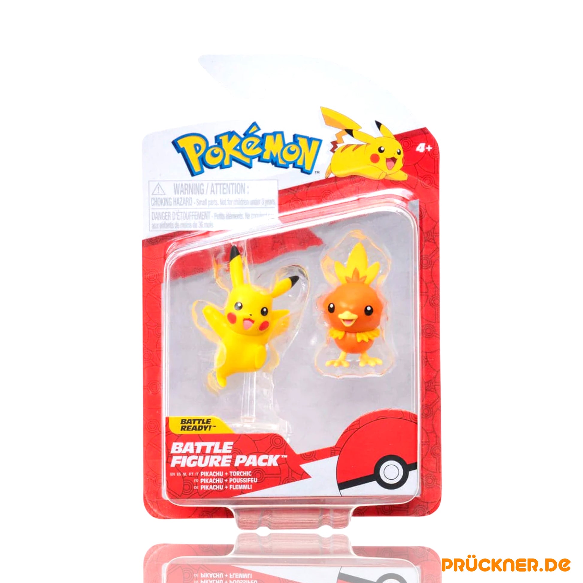 Pokémon First Partner Battle Figure Figuren 2er-Pack Flemmli & Pikachu #10