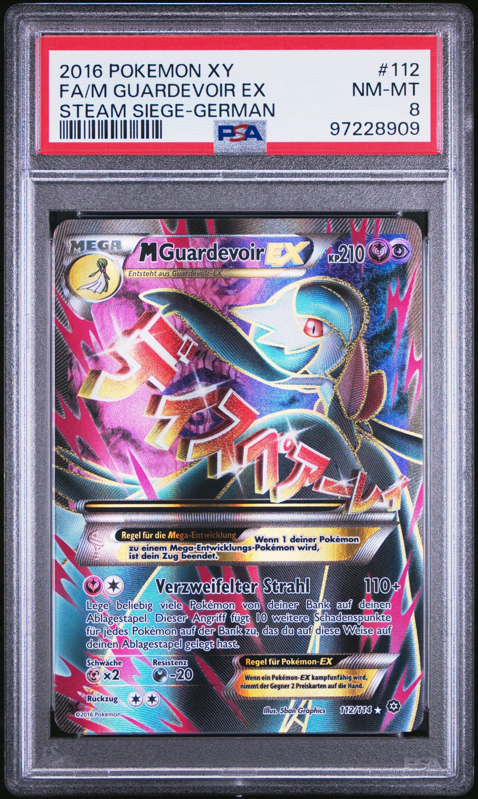 [PSA 8] MGardevoir EX (STS 112) Steam Siege – Deutsch (Mint) - prückner.de
