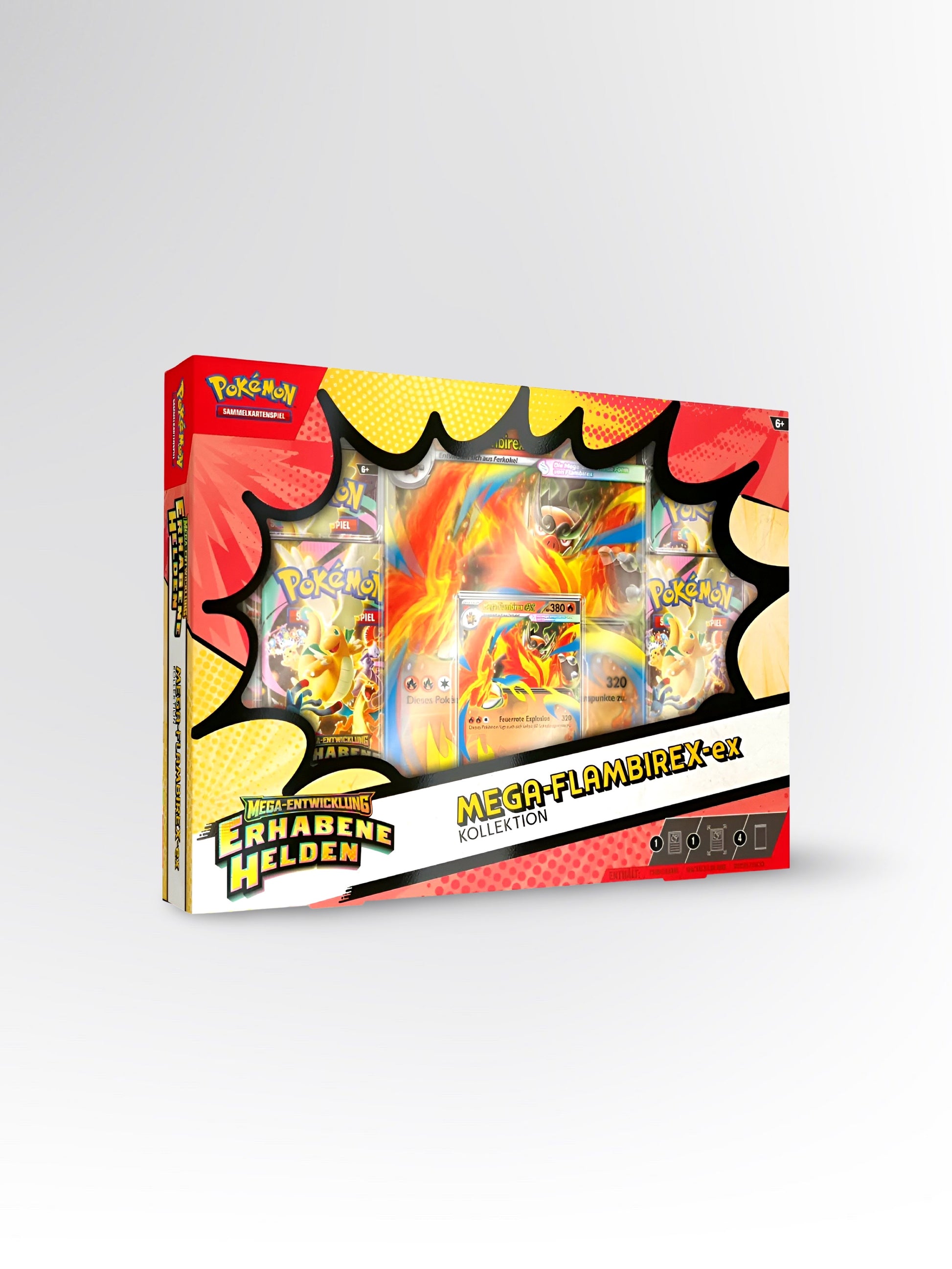 Pokémon Erhabene Helden: Mega Flambirex ex Kollektion – Deutsch - prückner.de