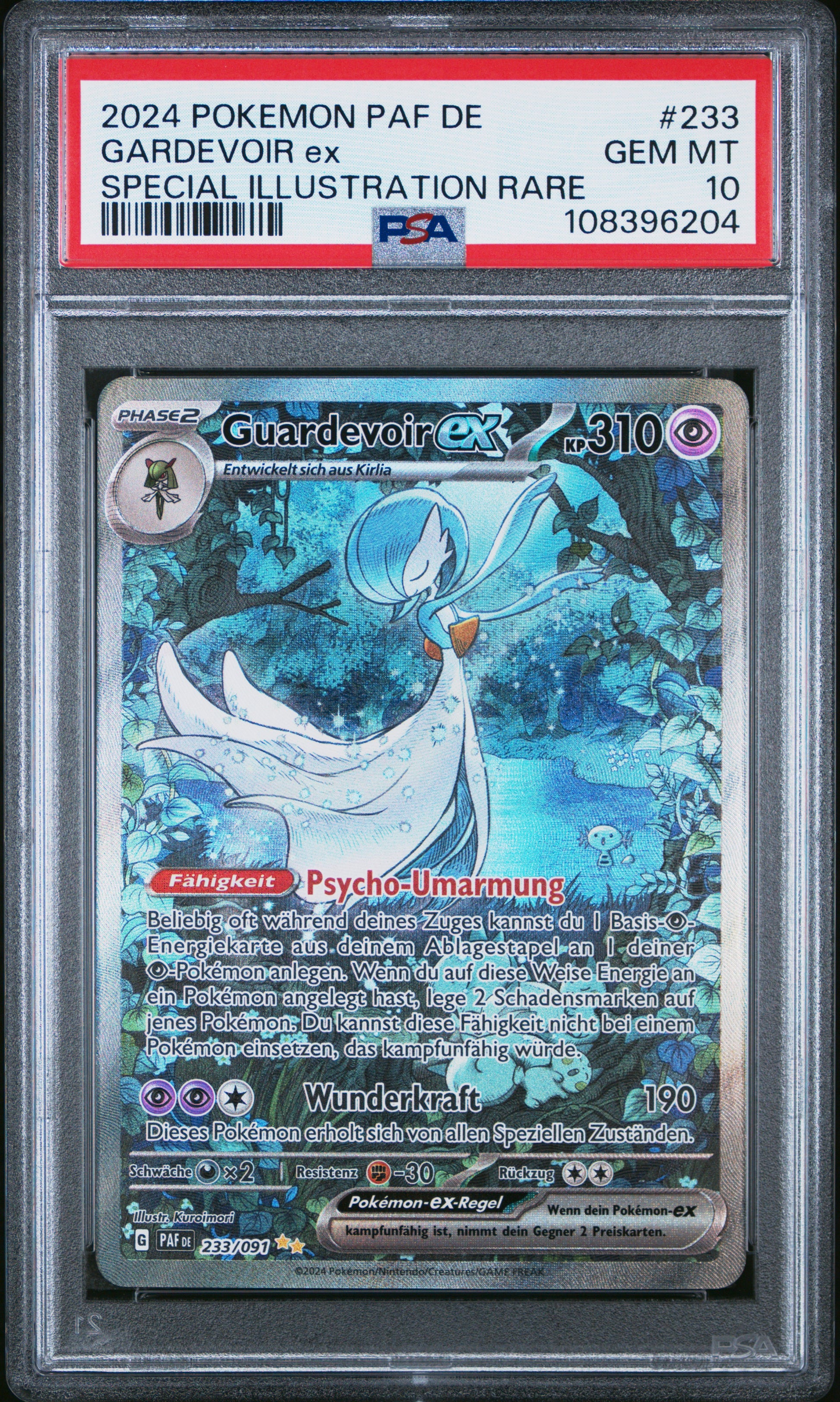 [PSA 10] Guardevoir ex (PAF 233) Paldeas Schicksale – Deutsch