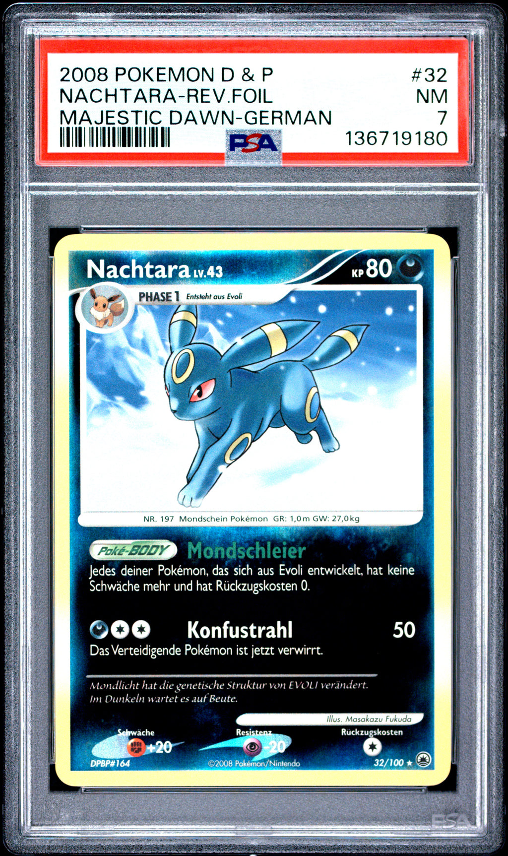 [PSA 7] Nachtara Lv.43 (MD 32) Majestätischer Morgen – Deutsch