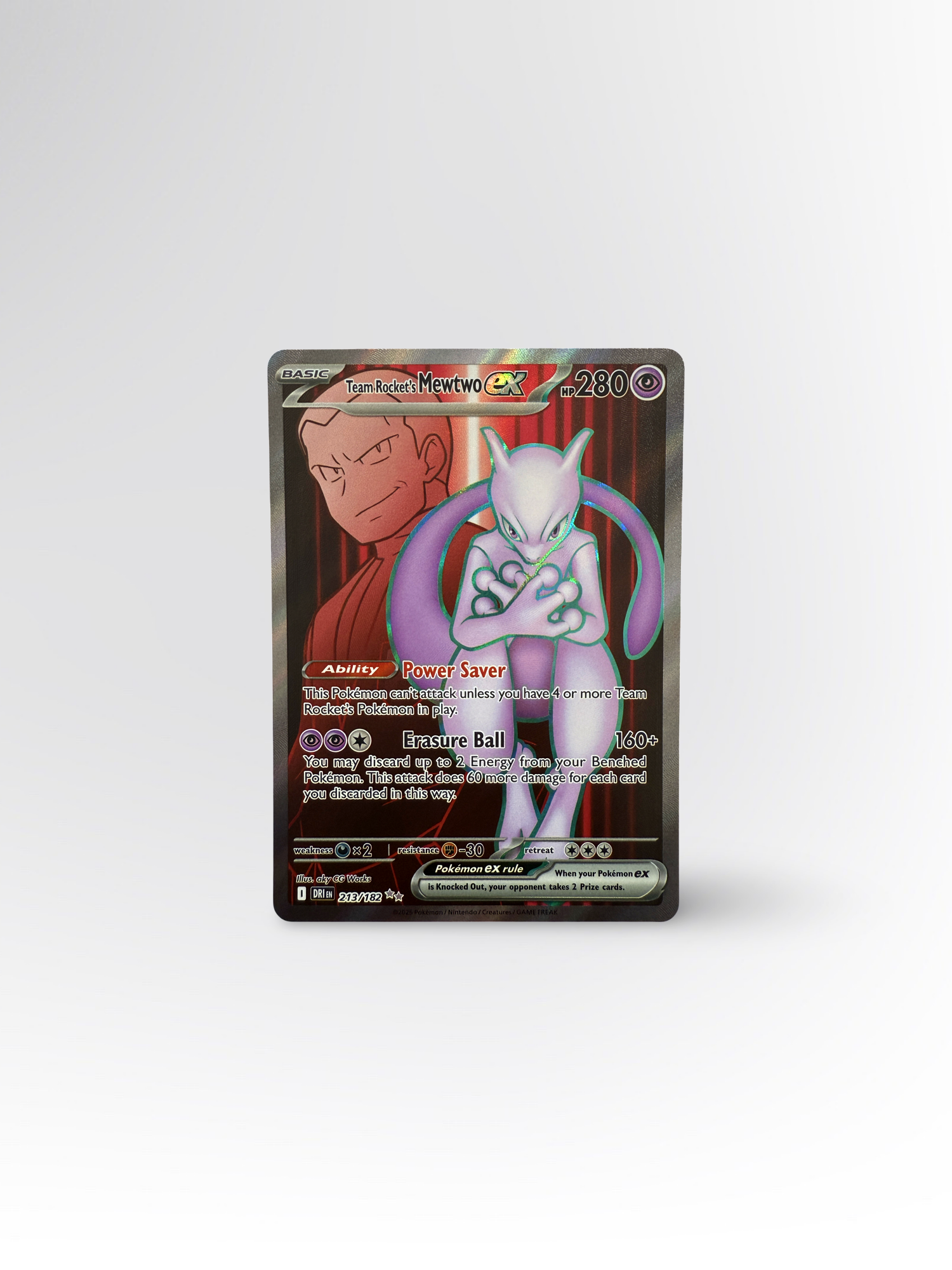 Pokémon Team Rocket's Mewtwo ex (DRI 213) – Near Mint #EN