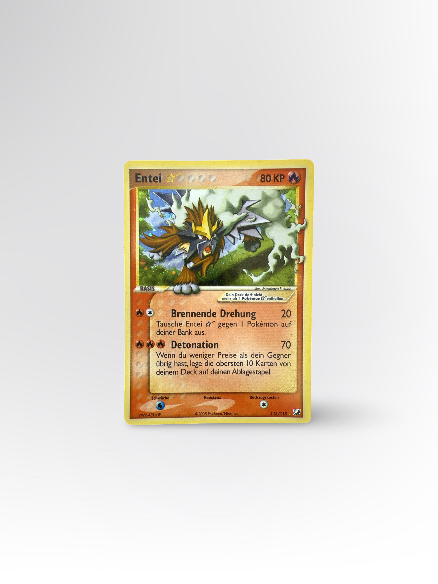 Pokémon Entei Gold Star (UF 113) – Good #DE