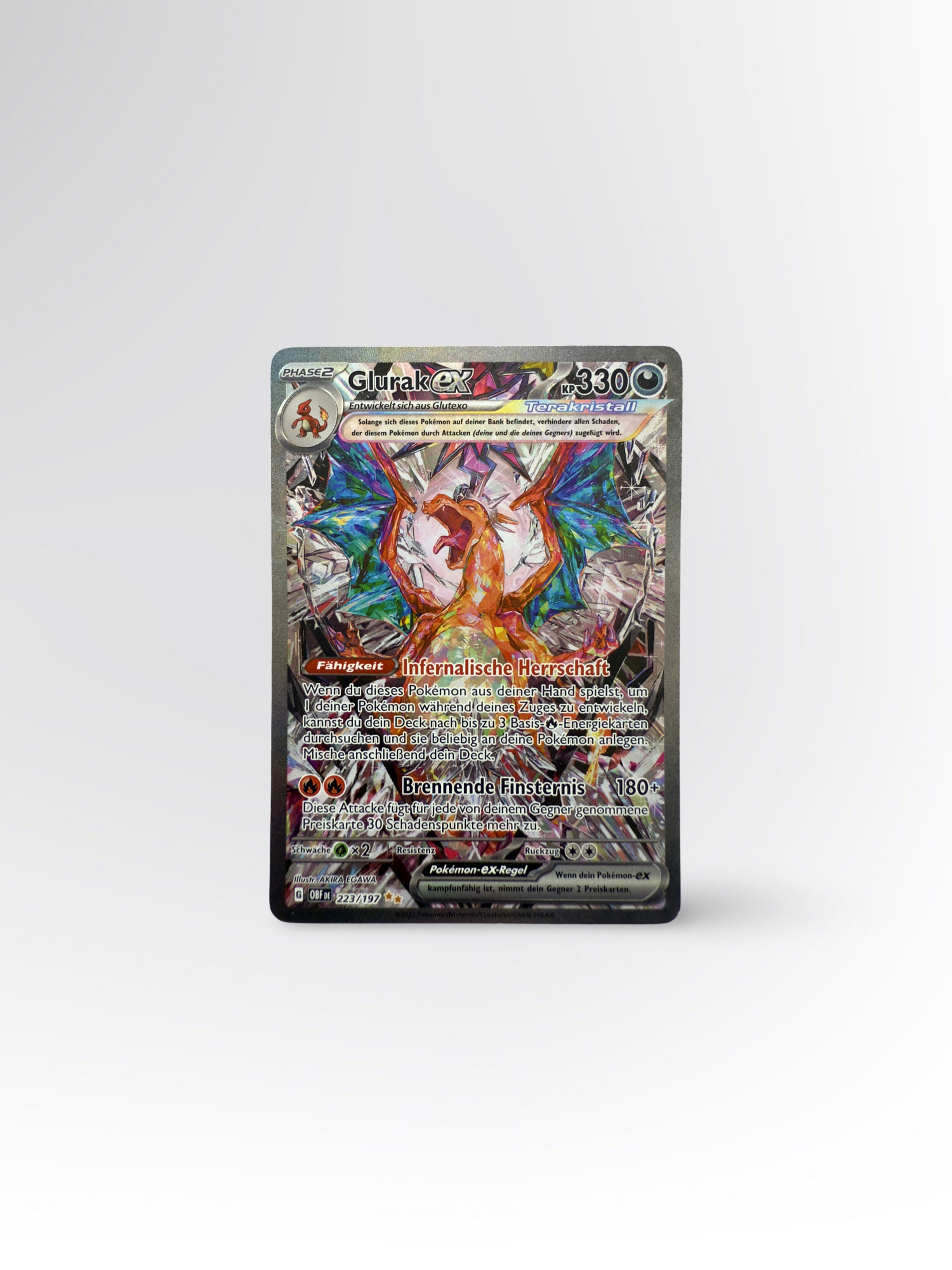 Pokémon Glurak ex (OBF 223) – Good #DE