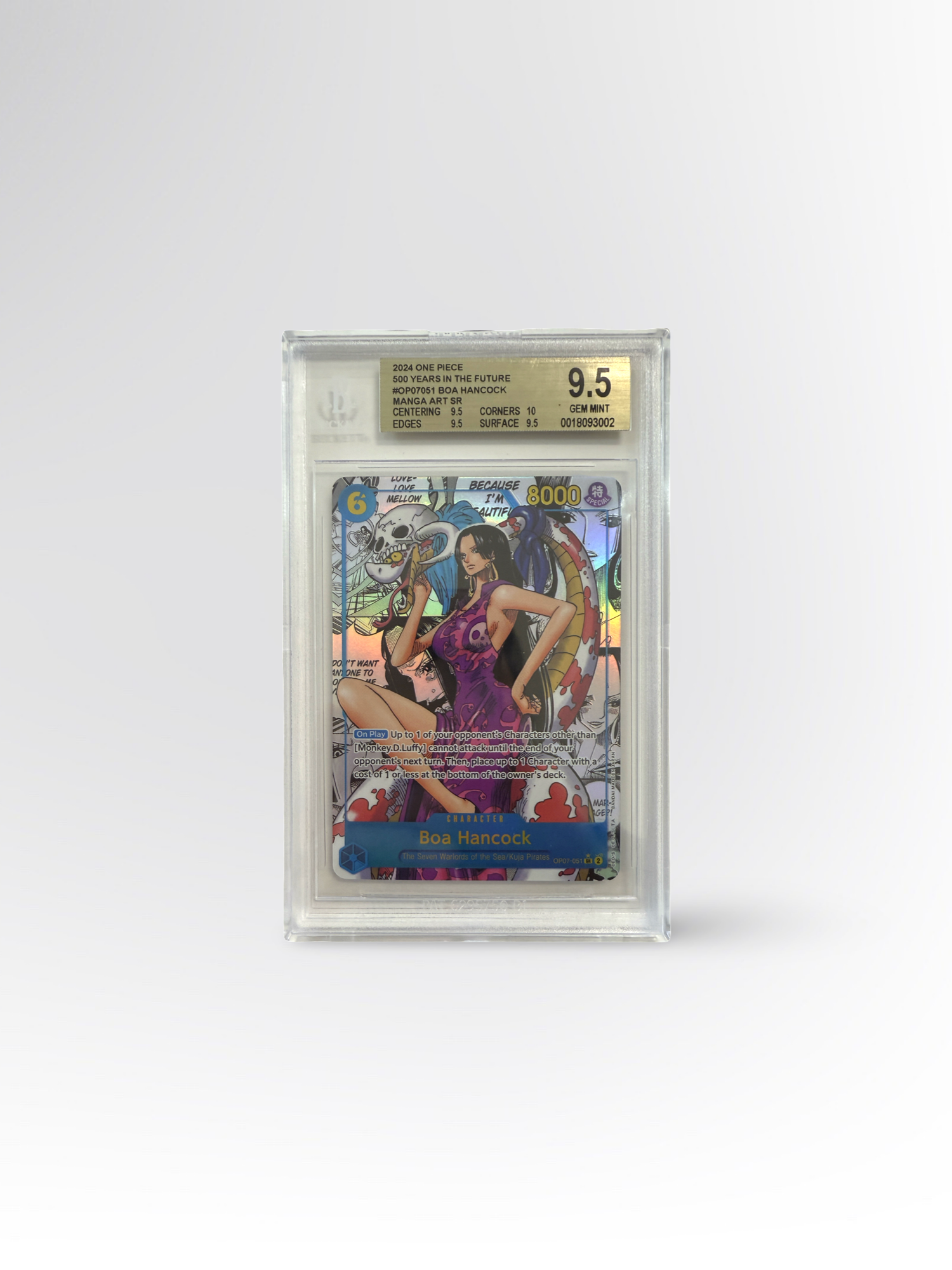 One Piece Boa Hancock (OP07-051) (V.3) – BGS 9.5 Gem Mint #EN
