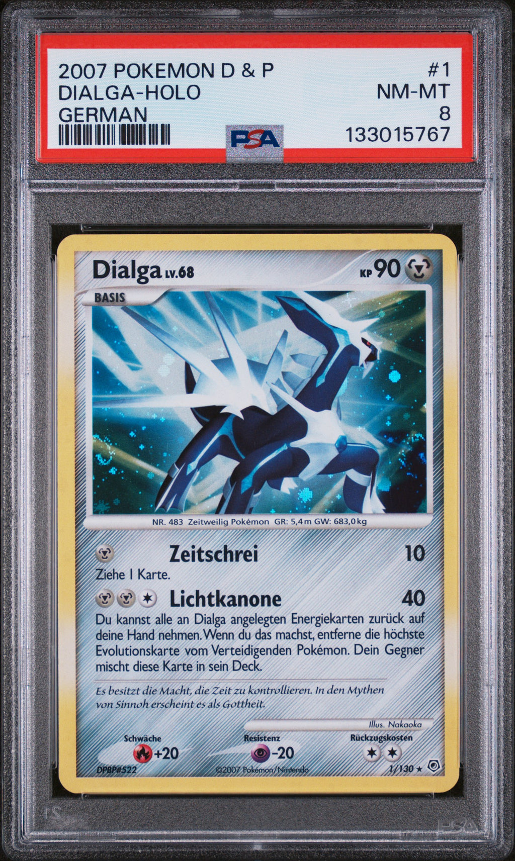 [PSA 8] Dialga Lv.68 (DP 1) Diamant & Perl – Deutsch