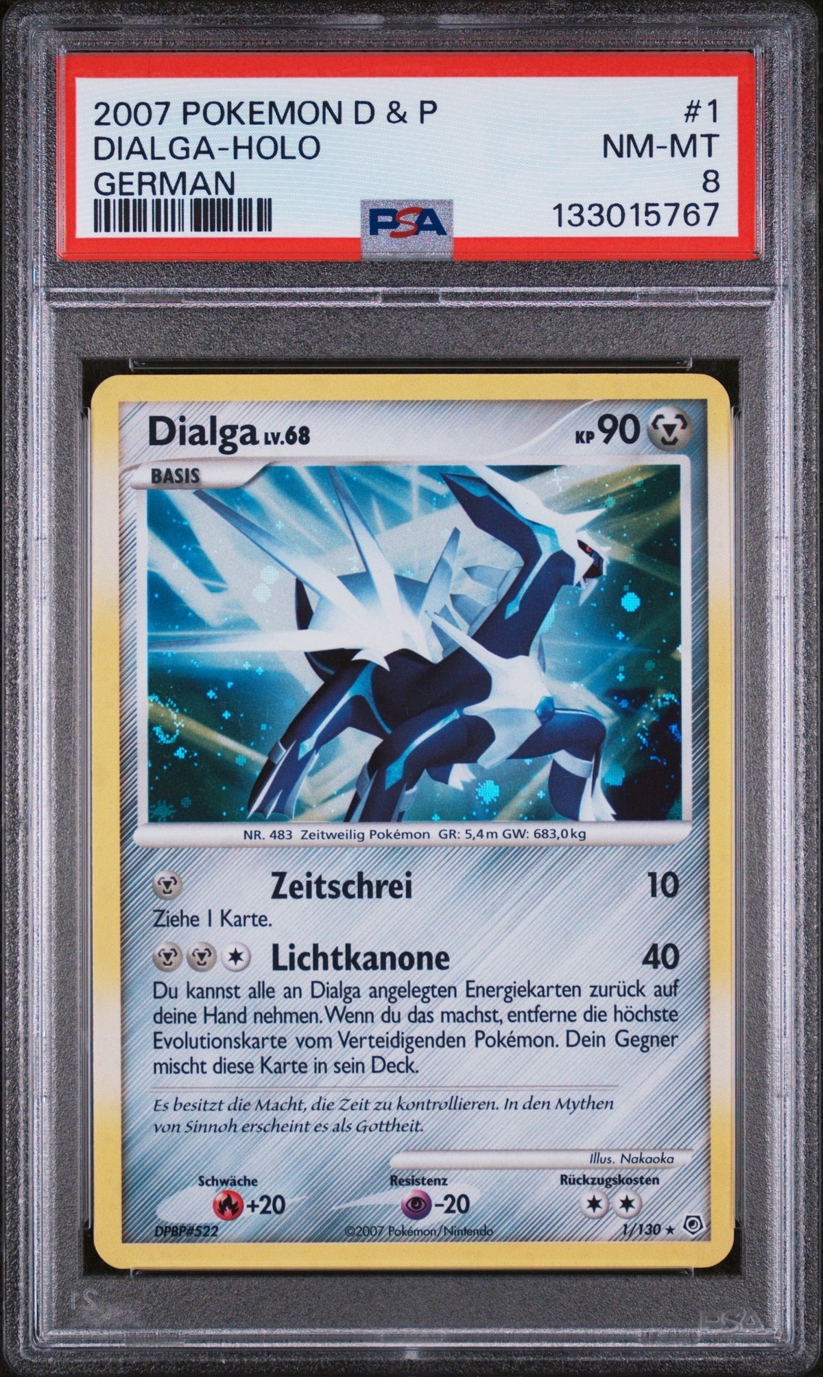 [PSA 8] Dialga Lv.68 (DP 1) Diamant & Perl – Deutsch