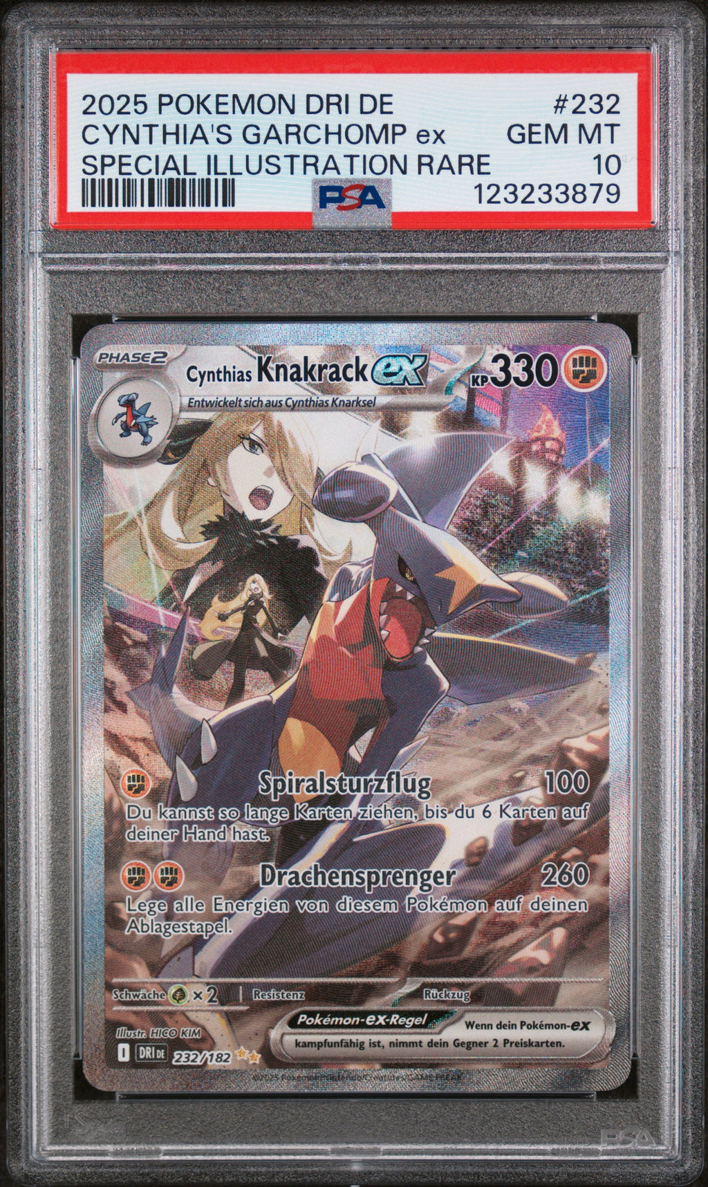 [PSA 10] Cynthias Knakrack ex (DRI 232) Ewige Rivalen – Deutsch