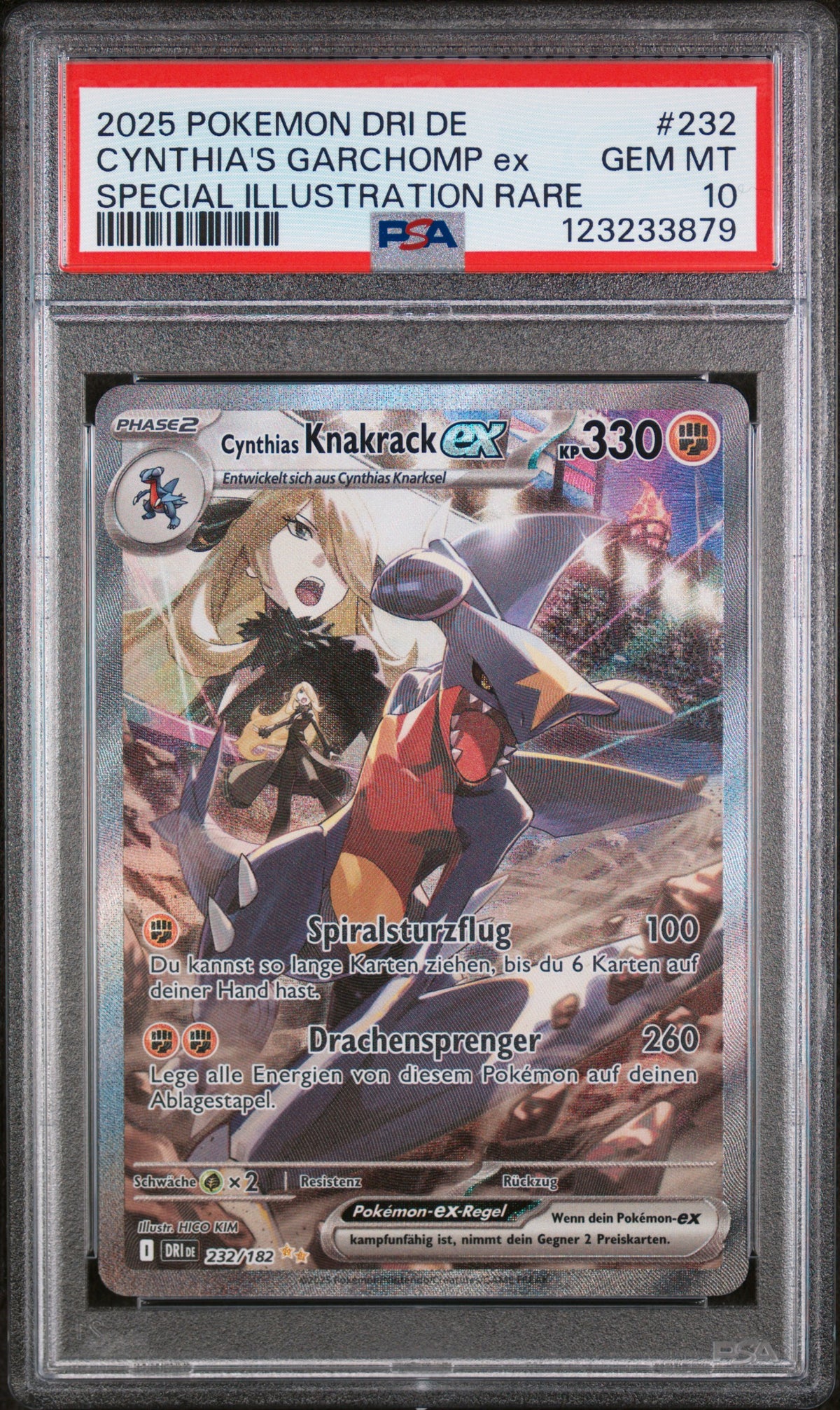 [PSA 10] Cynthias Knakrack ex (DRI 232) Ewige Rivalen – Deutsch