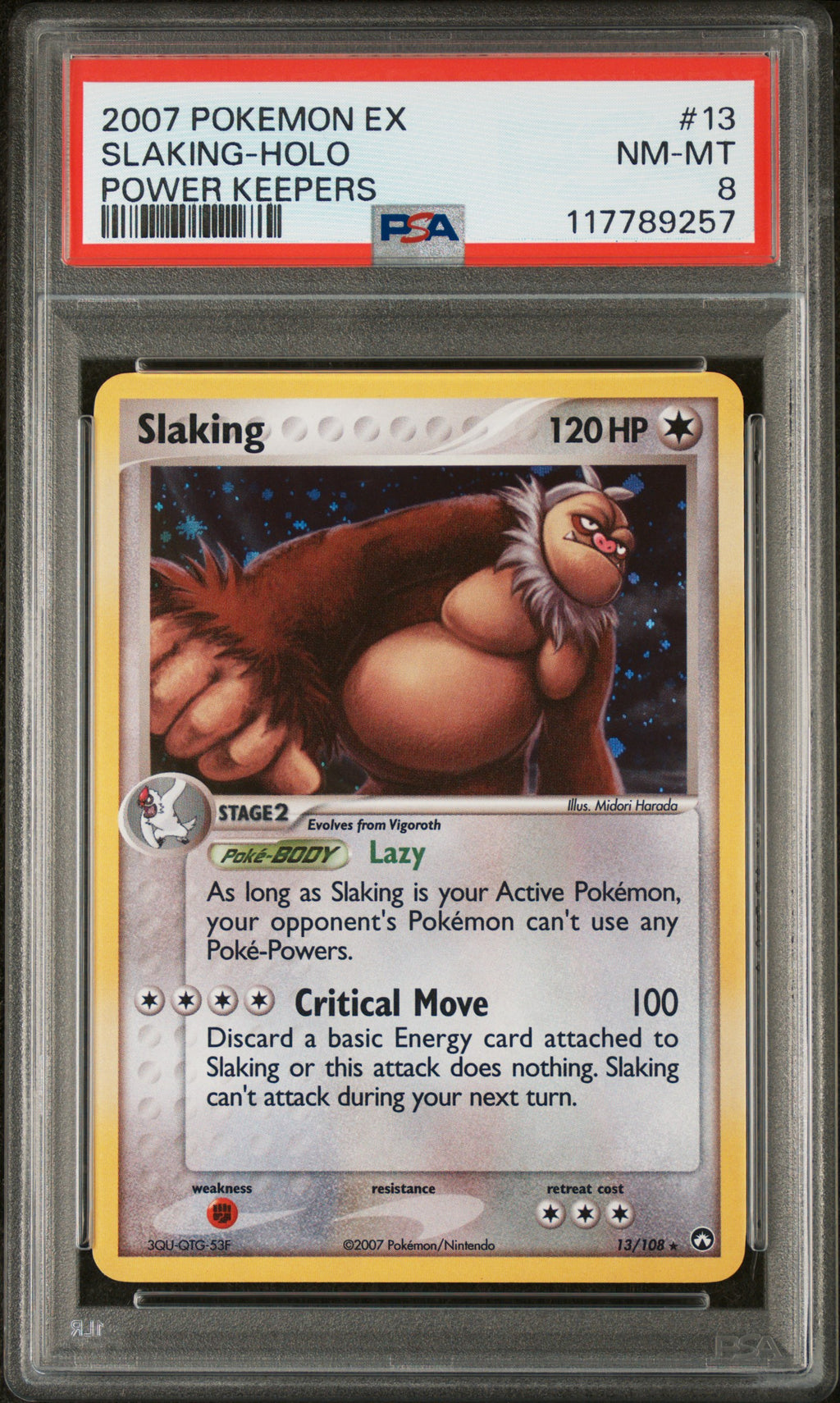 [PSA 8] Slaking (PK 13) EX Power Keepers – Englisch