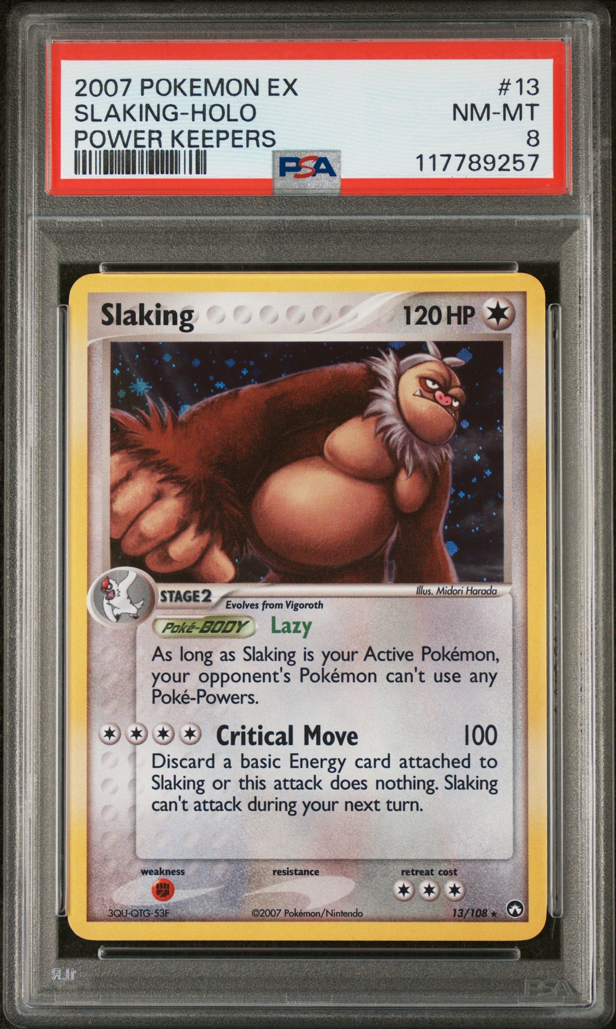 [PSA 8] Slaking (PK 13) EX Power Keepers – Englisch