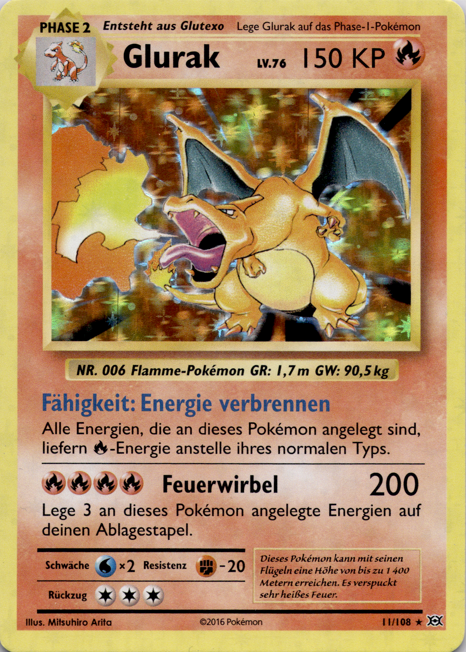 Glurak (EVO 11) Evolution – Deutsch (Good)