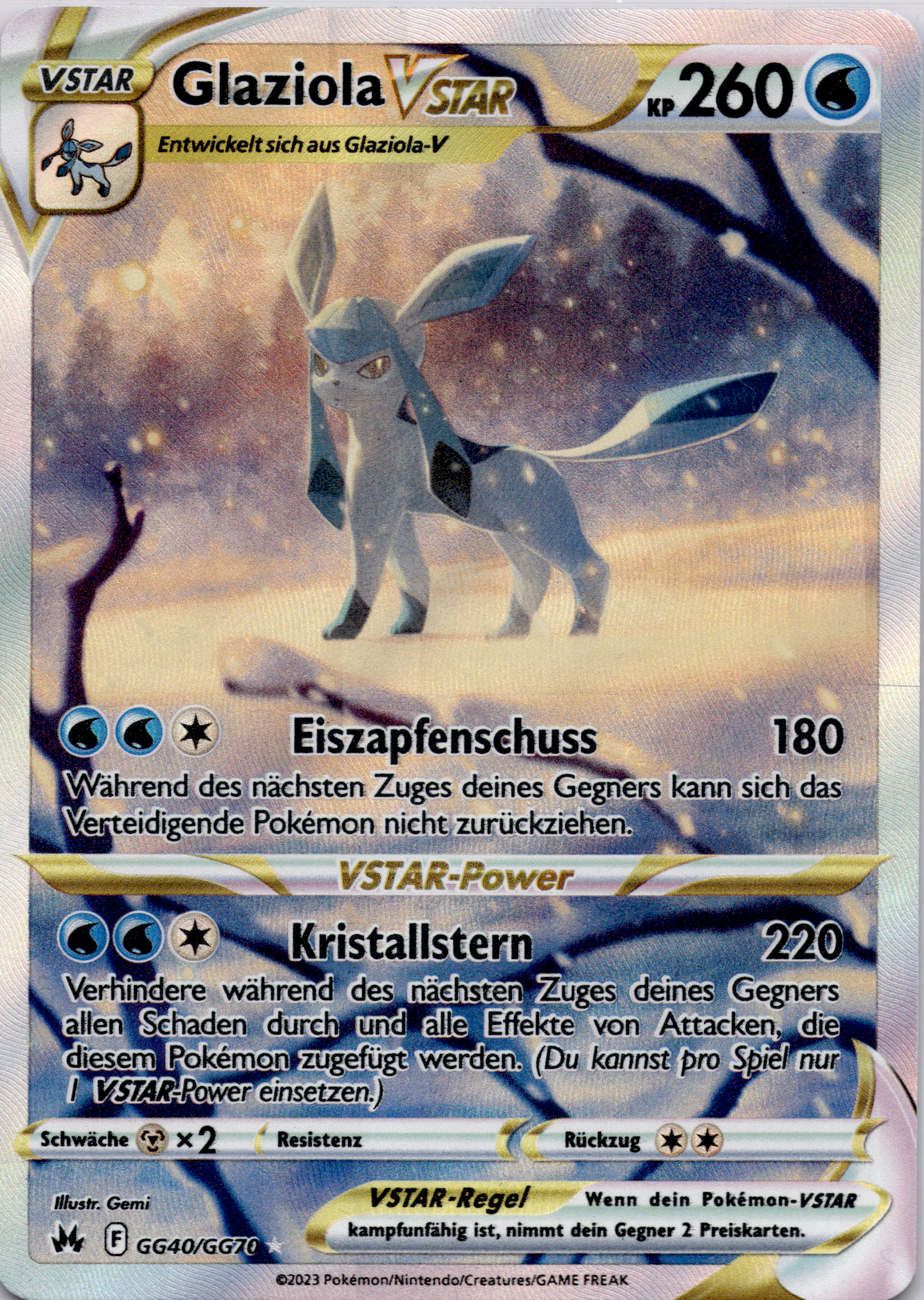 Glaziola VSTAR (CRZ GG40) Zenit der Könige – Deutsch (Excellent)