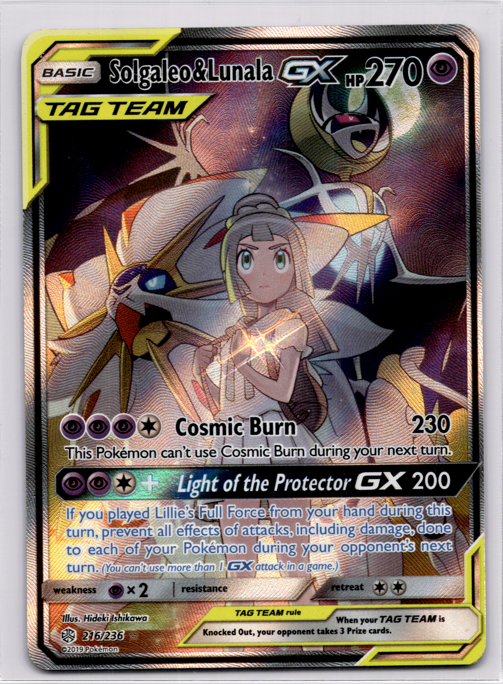 Solgaleo & Lunala GX (CEC 216) Cosmic Eclipse – Englisch (Good) - prückner.de