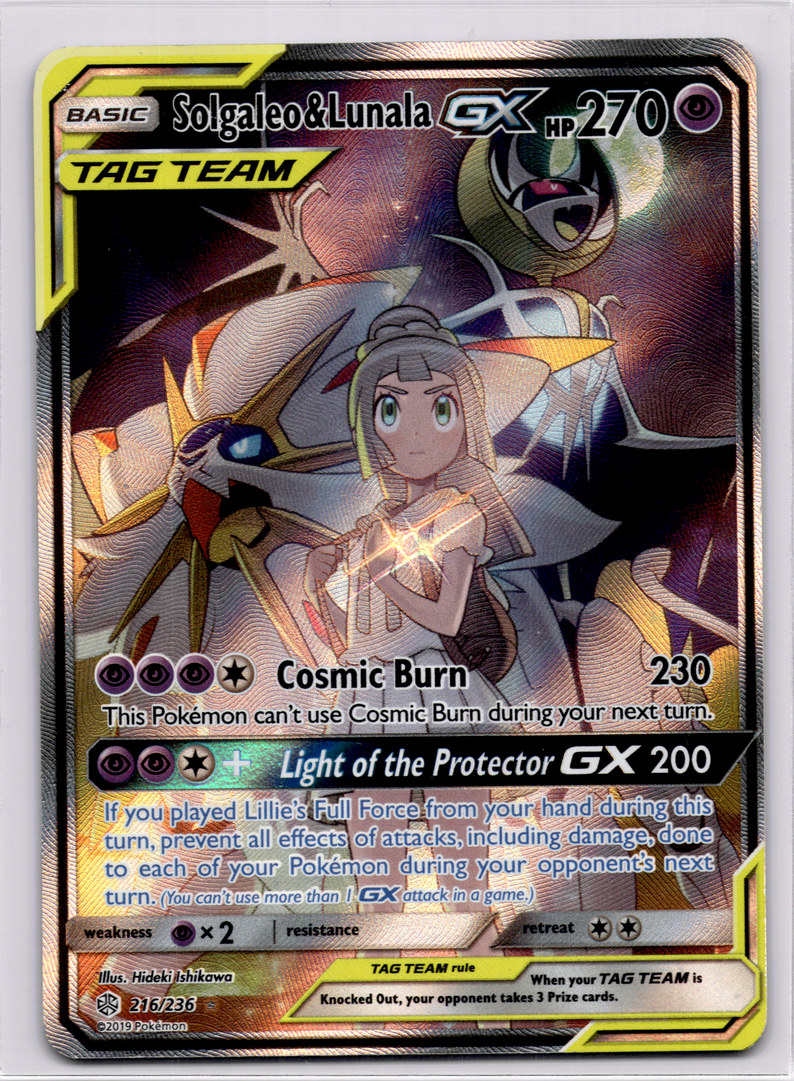 Solgaleo & Lunala GX (CEC 216) Cosmic Eclipse – Englisch (Good) - prückner.de