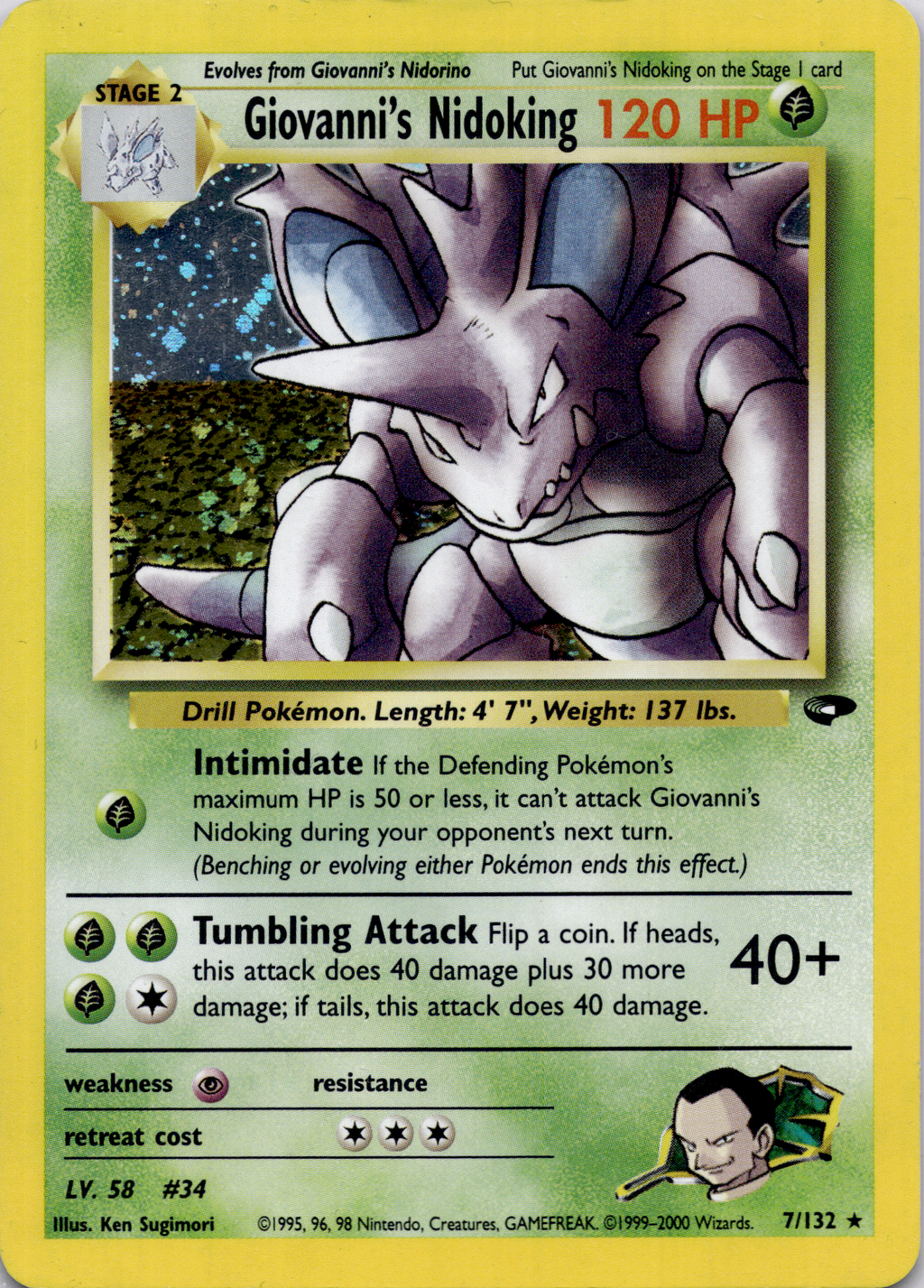 Giovannis Nidoking (GC 7) Excellent #EN