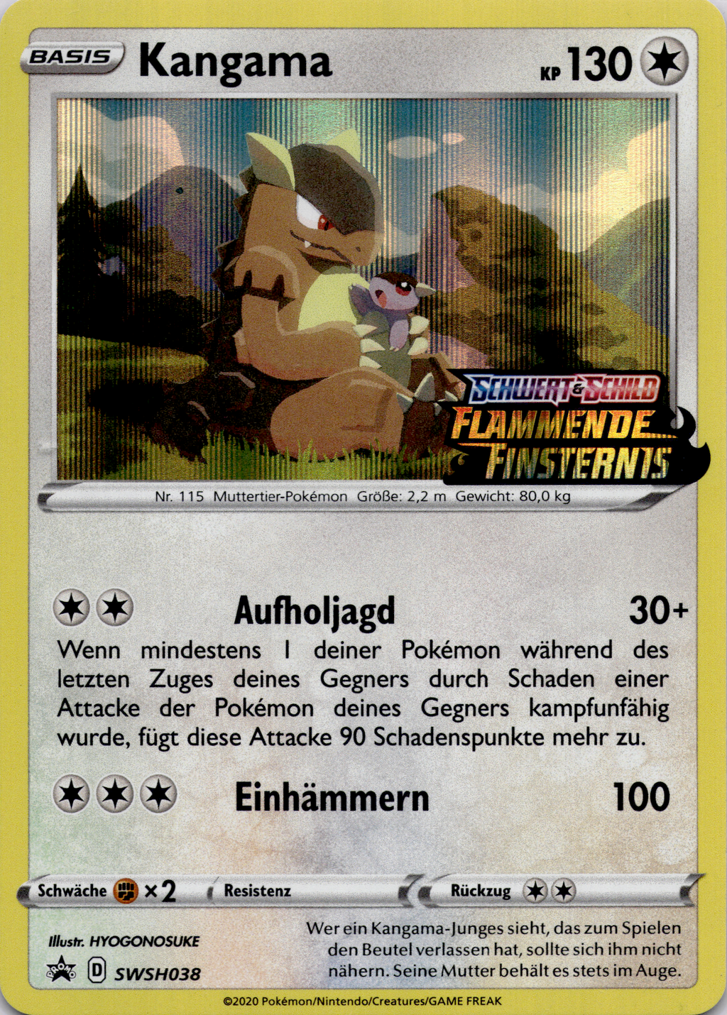 Kangama (SWSH 038) SWSH Black Star Promos – Deutsch (Near Mint)