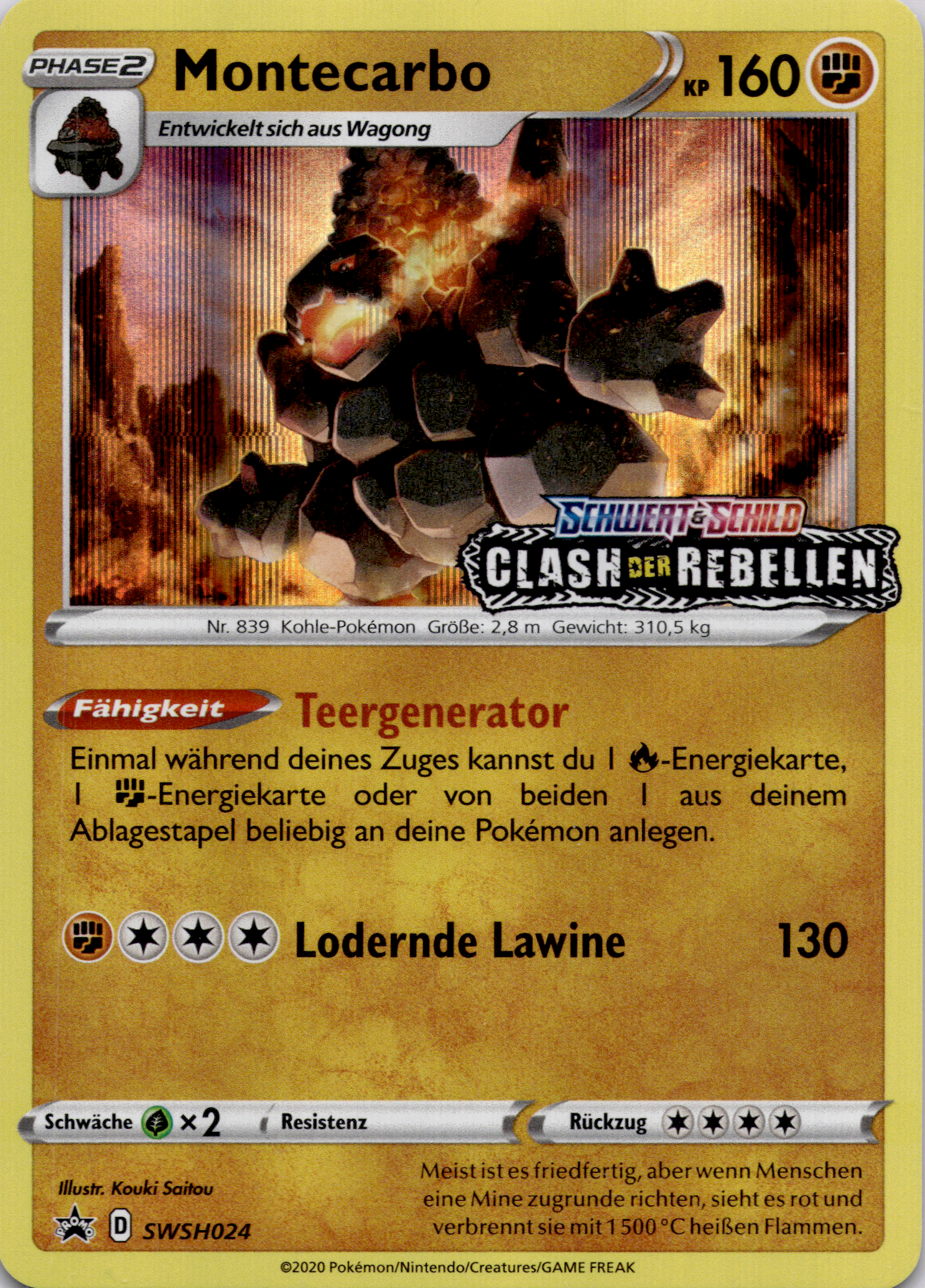 Montecarbo (SWSH 024) SWSH Black Star Promos – Deutsch (Near Mint)