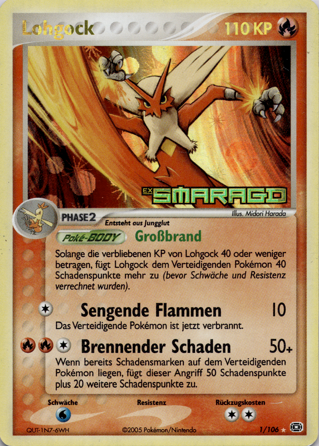 Lohgock mit Stempel (EM 1) EX Smaragd – Deutsch (Good)