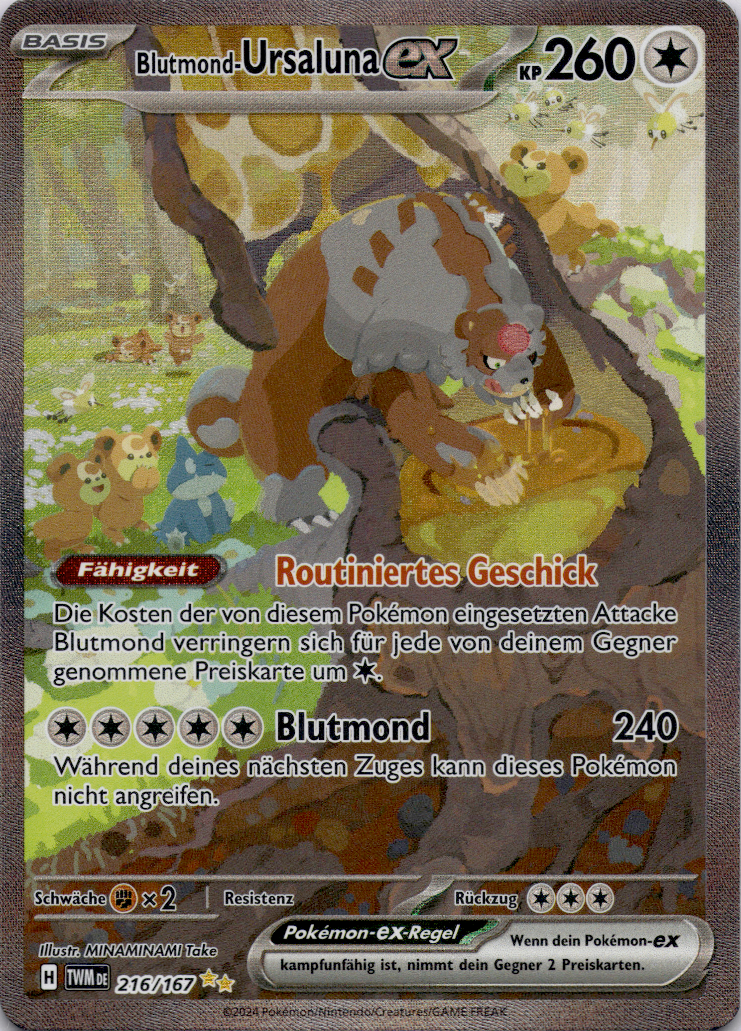 Blutmond Ursaluna ex (TWM 216) Near Mint #DE