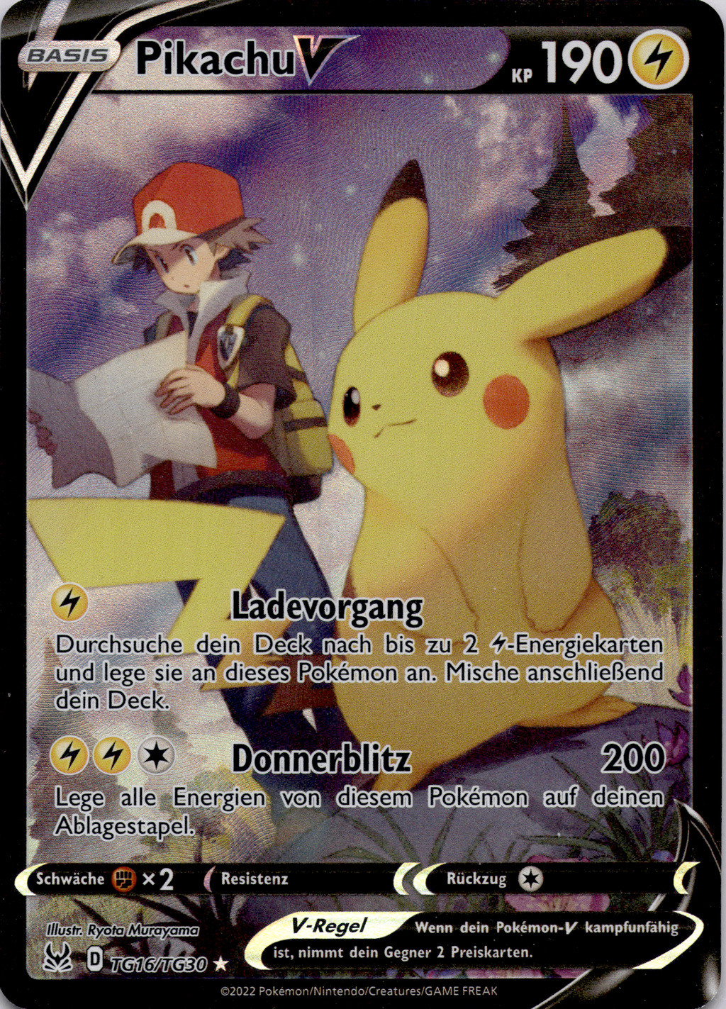 Pikachu V (LOR TG16) Verlorener Ursprung – Deutsch #near mint – Pokémon Einzelkarten