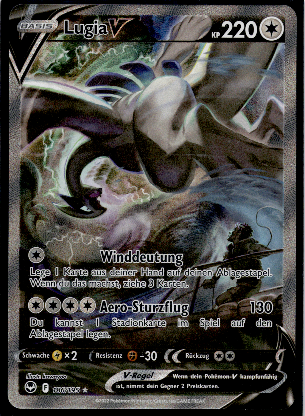 Lugia V (SIT 186) Silberne Sturmwinde – Deutsch (Near Mint)