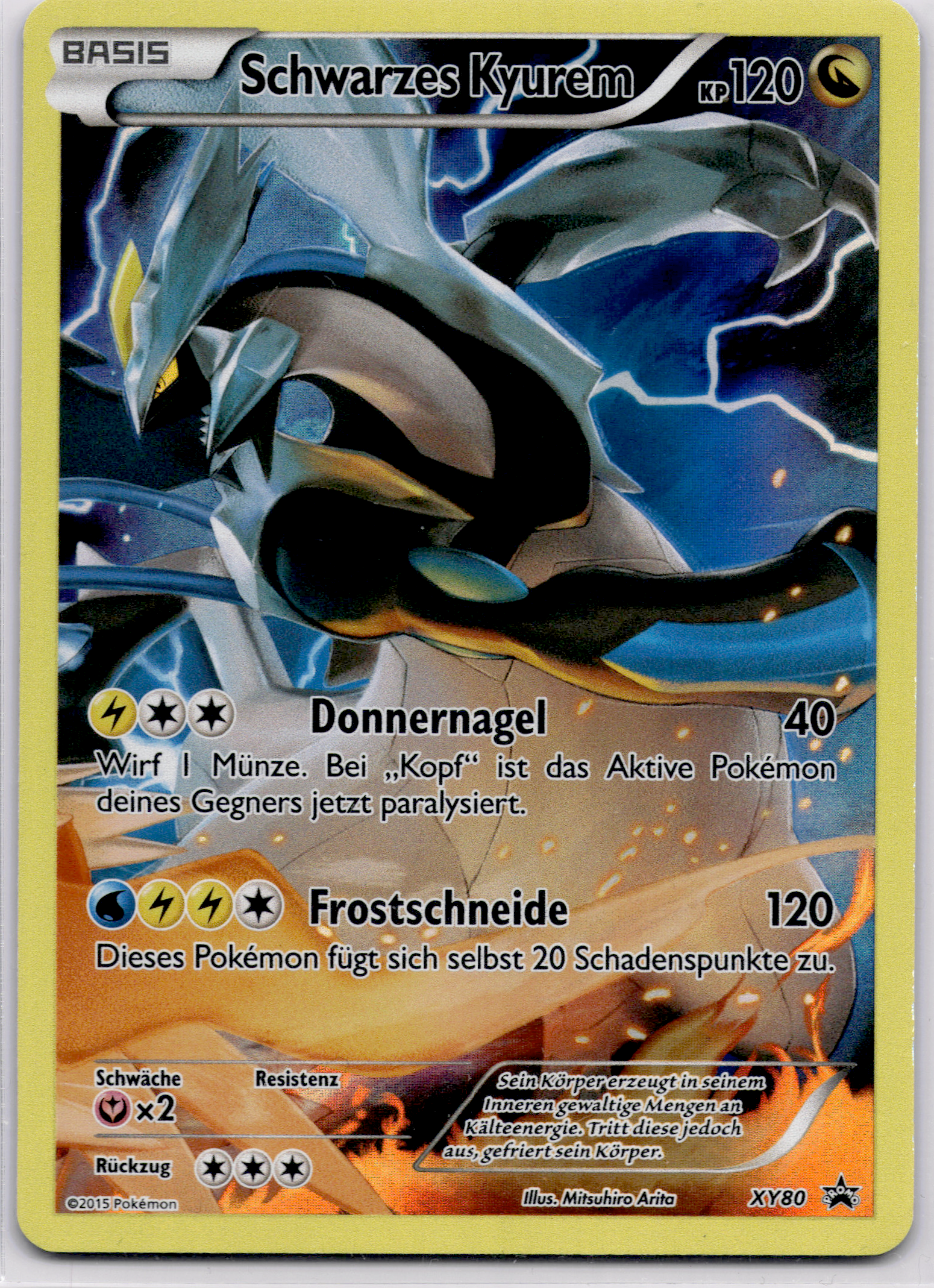 Schwarzes Kyurem (XYPR 80) XY Black Star Promos – Deutsch (Good)