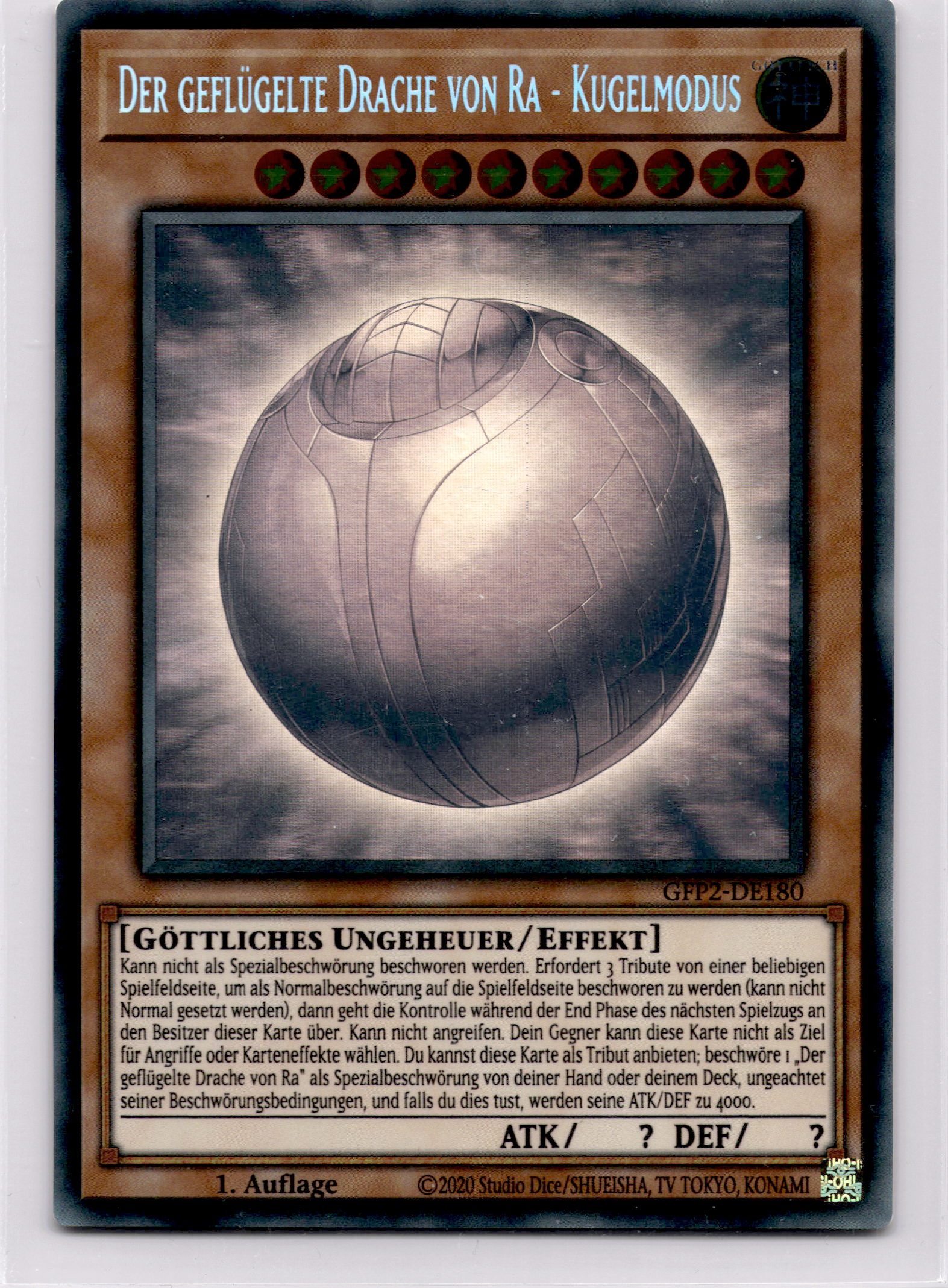 Der geflügelte Drache von Ra - Kugelmodus Ghosts From the Past: The 2nd Haunting 1. Auflage – Deutsch (Excellent)