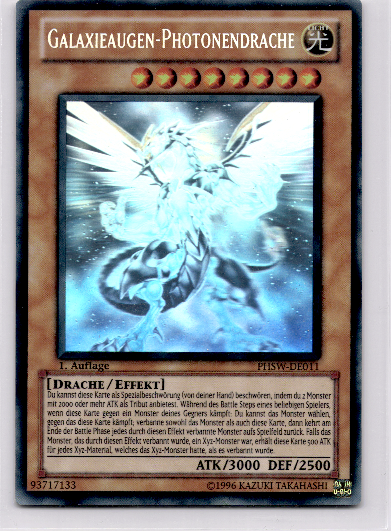 Galaxieaugen-Photonendrache 1. Auflage (V.1 - Ghost Rare) Photon Shockwave – Deutsch (Excellent)
