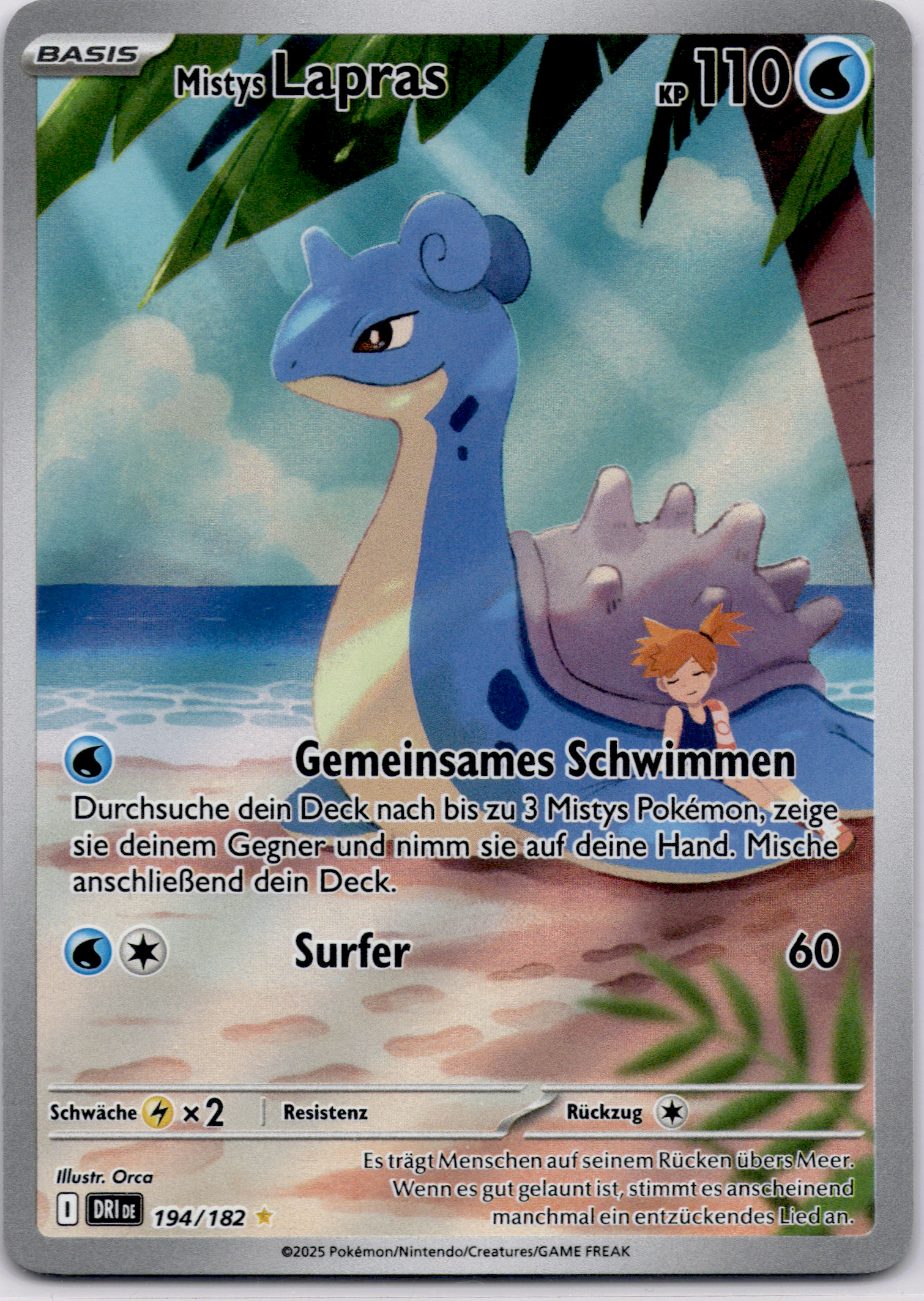 Mistys Lapras (DRI 194) Ewige Rivalen – Deutsch (Near Mint)