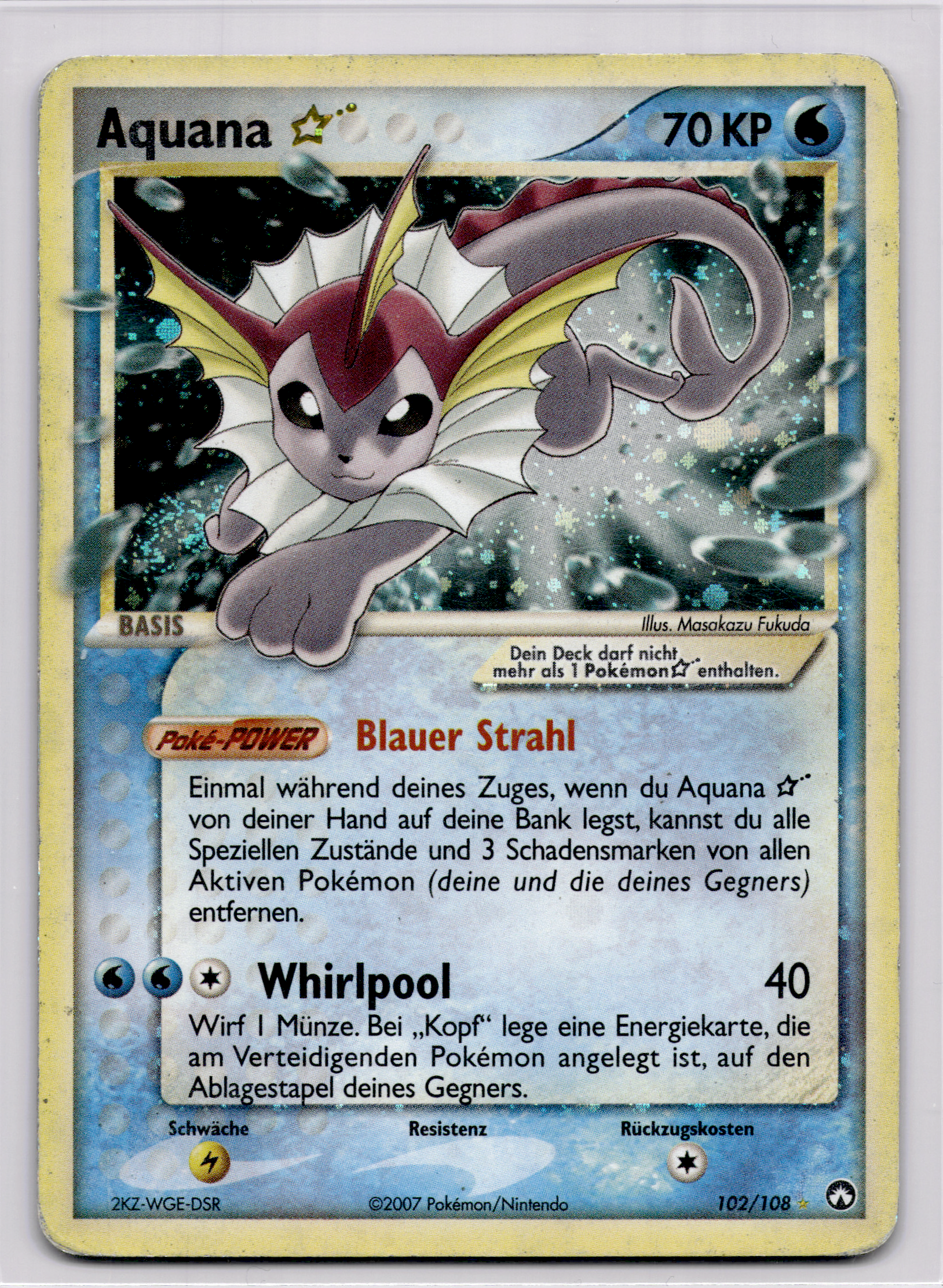 Aquana Gold Star (PK 102) EX Power Keepers – Deutsch (Played) - prückner.de